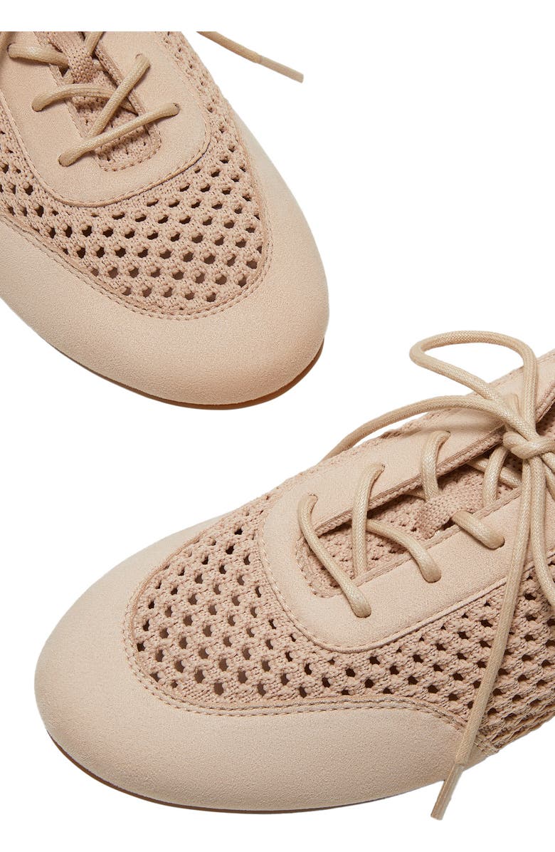 VIVAIA Round-Toe Lace-Up Mesh Sneakers, Alternate, color, Shell Tint