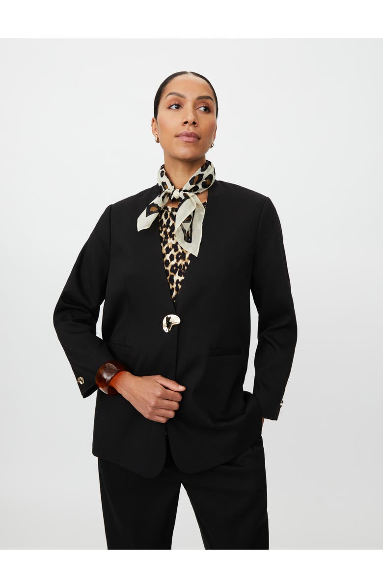 Masai Copenhagen Featherlight Striped Scarf, Alternate, color, Fog