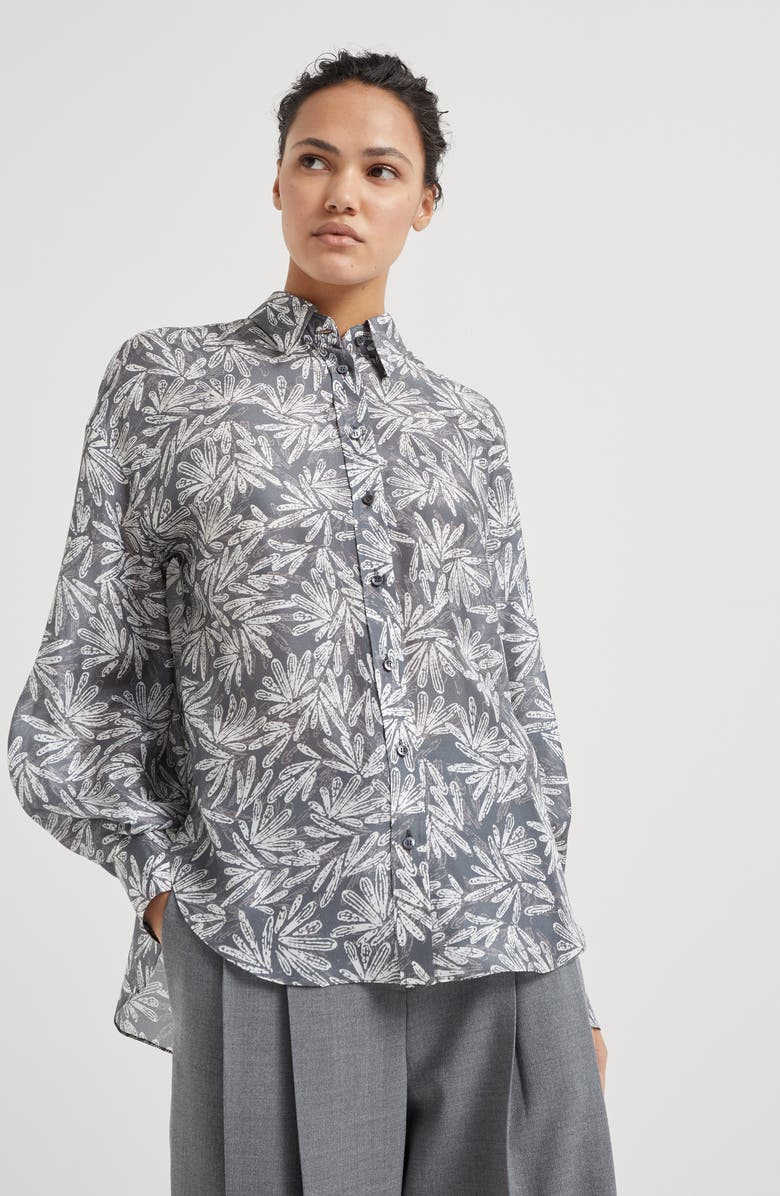 Brunello Cucinelli Pongee shirt, Alternate, color, 