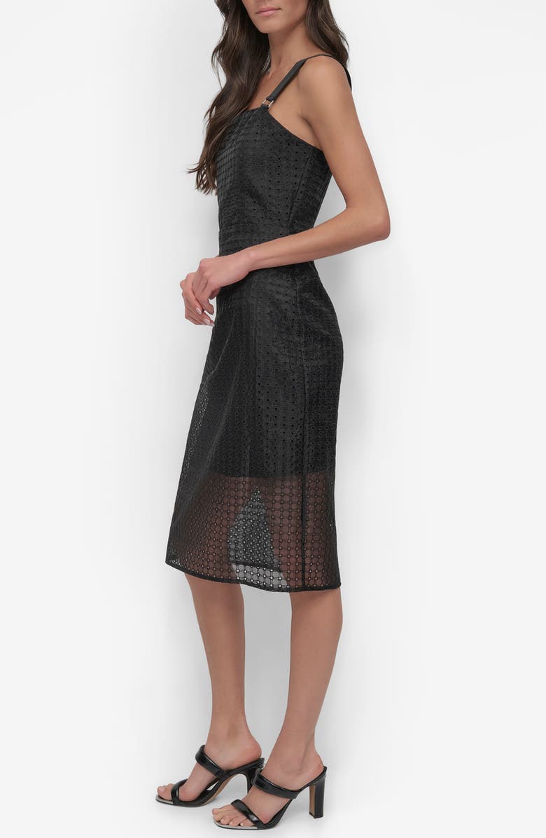 DKNY Eyelet Organza Dress, Alternate, color, 