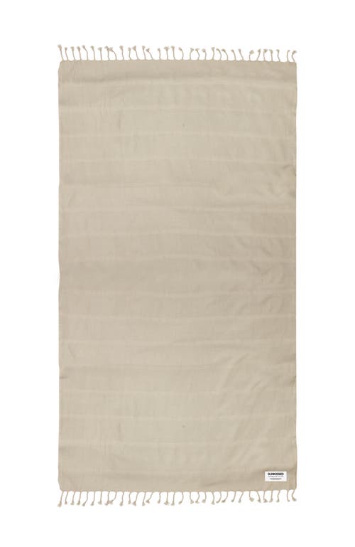 Sunkissed Sand Free Beach Towel In Tulum Beige