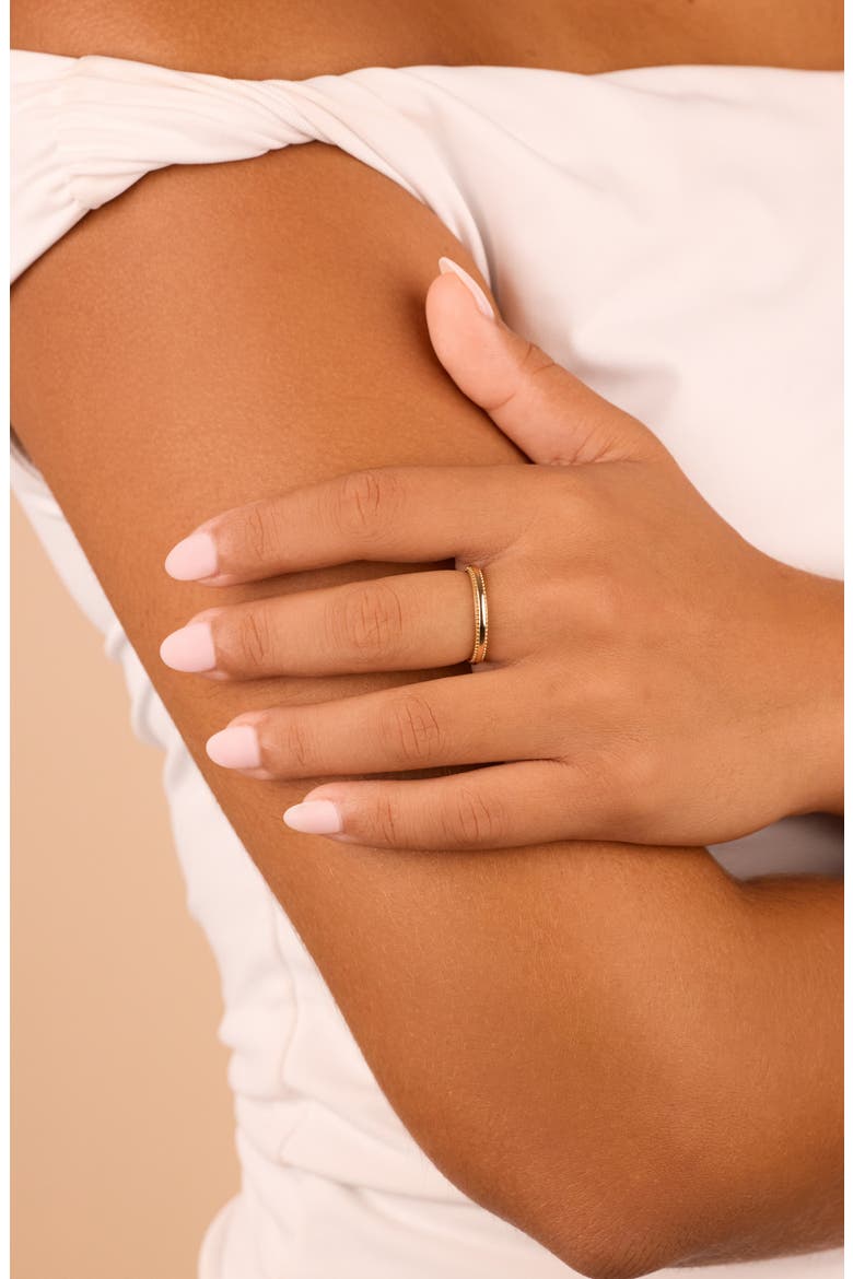 Kayden Milgrain Band Ring, Alternate, color, GOLD