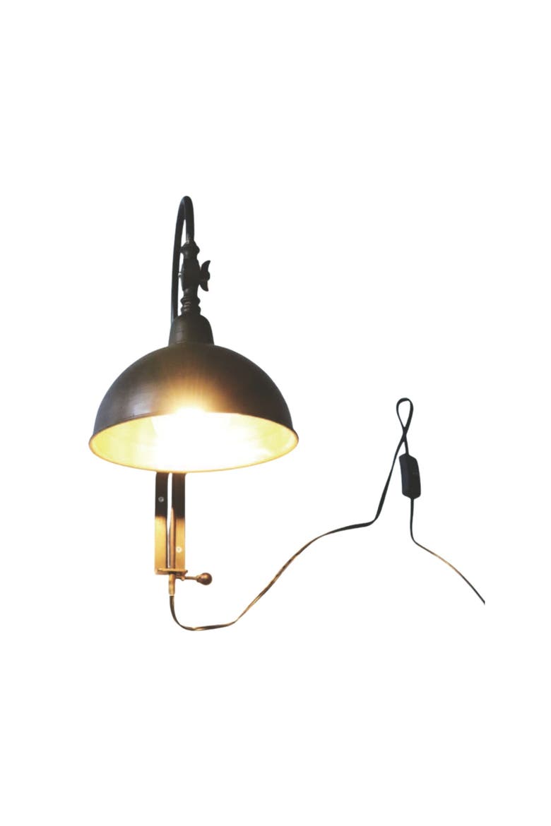 Wall Lamp Industrial Wall Lamp with Adjustable Arm, Main, color, Black