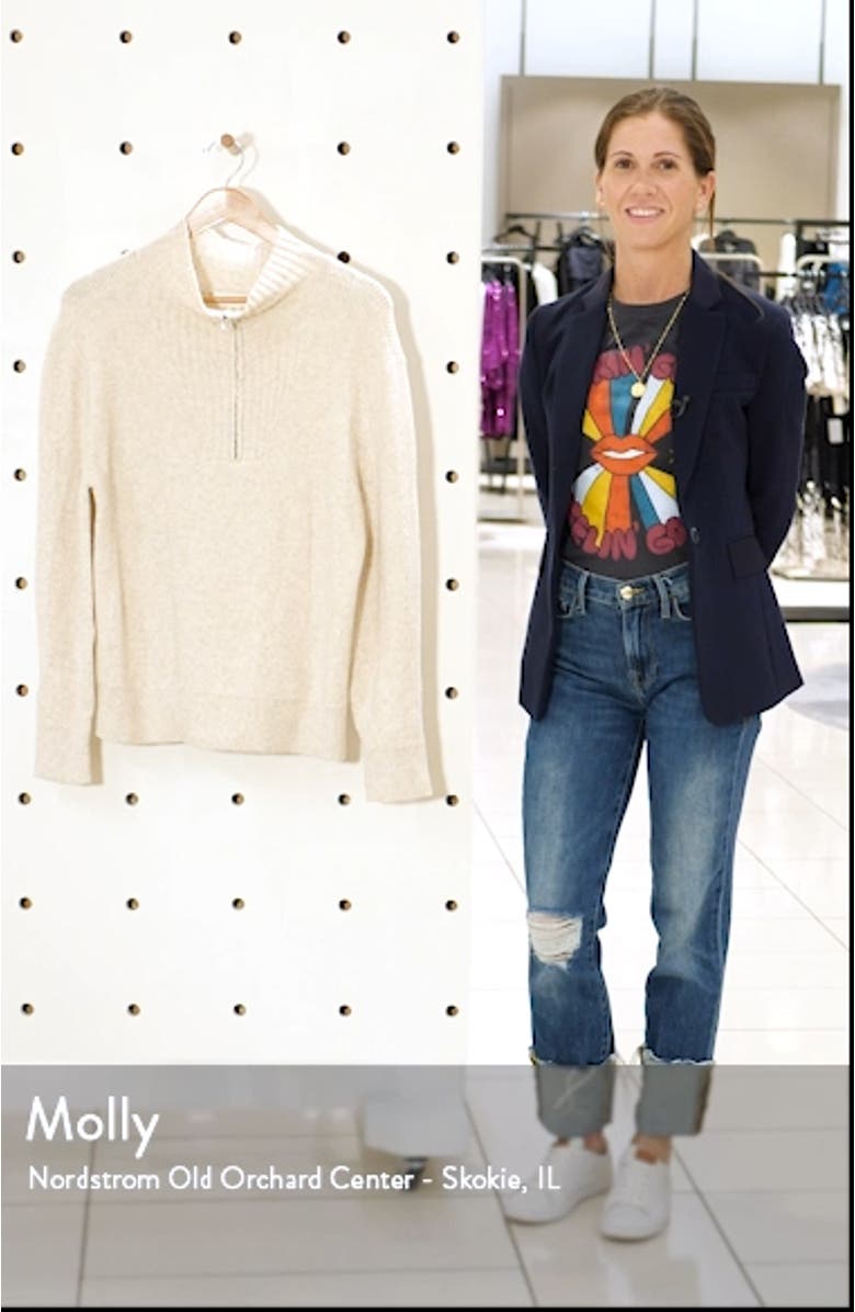 Quarter Zip Mock Neck Sweater, sales video thumbnail