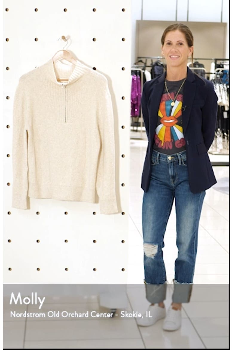 Quarter Zip Mock Neck Sweater video