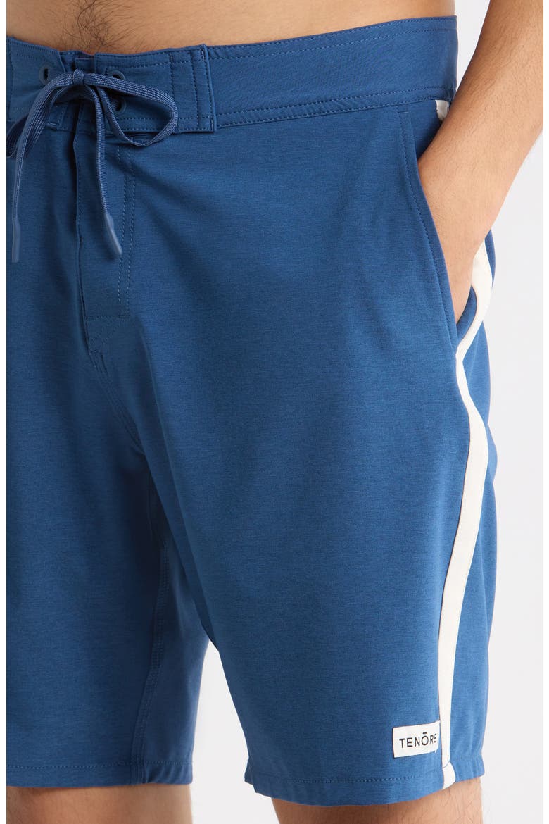 Tuxedo Stripe Board Shorts, Alternate, color, OCEA