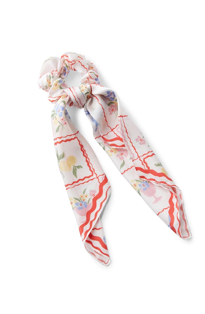 Rubi Shoes Scarf Bow Scrunchie, Main, color,