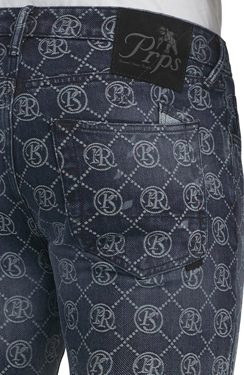 PRPS Purgatory Logo Print Straight Leg Jeans, Alternate, color, 