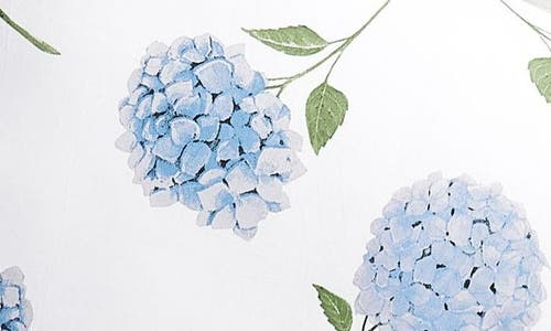 Melange Home Hydrangea Cotton Pillowcase Set In White/blue