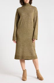 B.YOUNG Mock Neck Sweater Dress