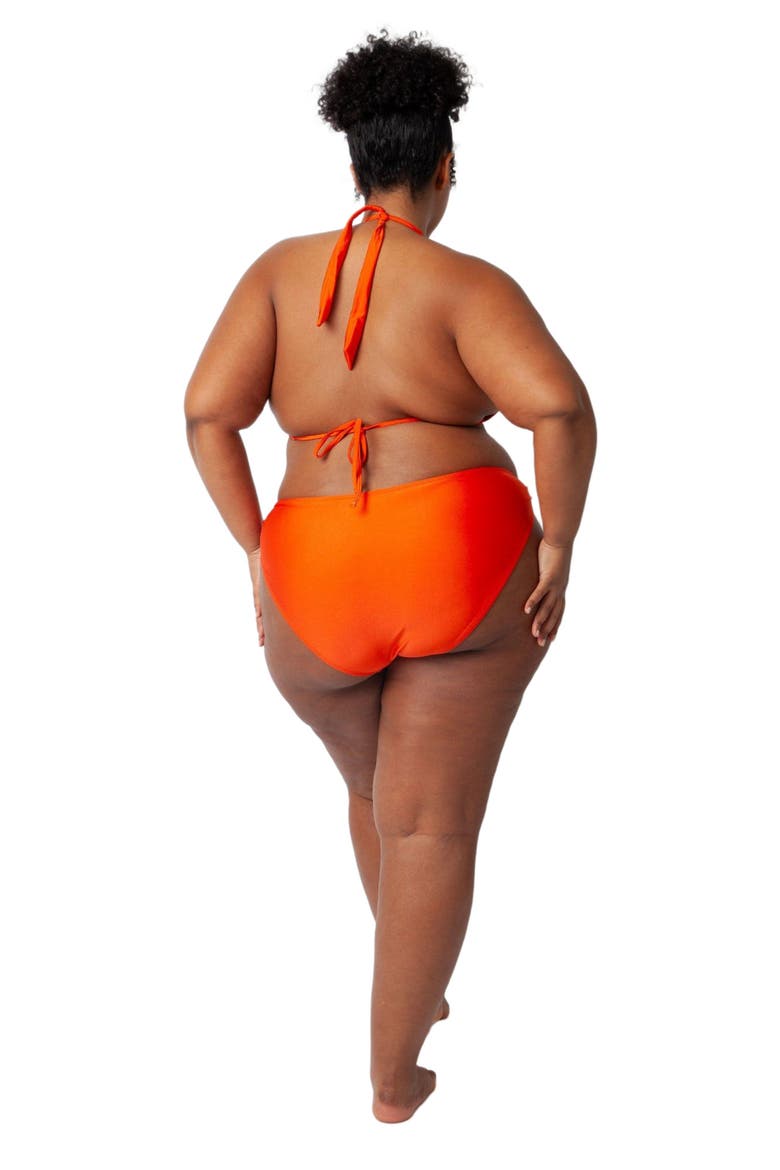 Bianca Bikini Swim Bottoms, Alternate, color, Tangerine