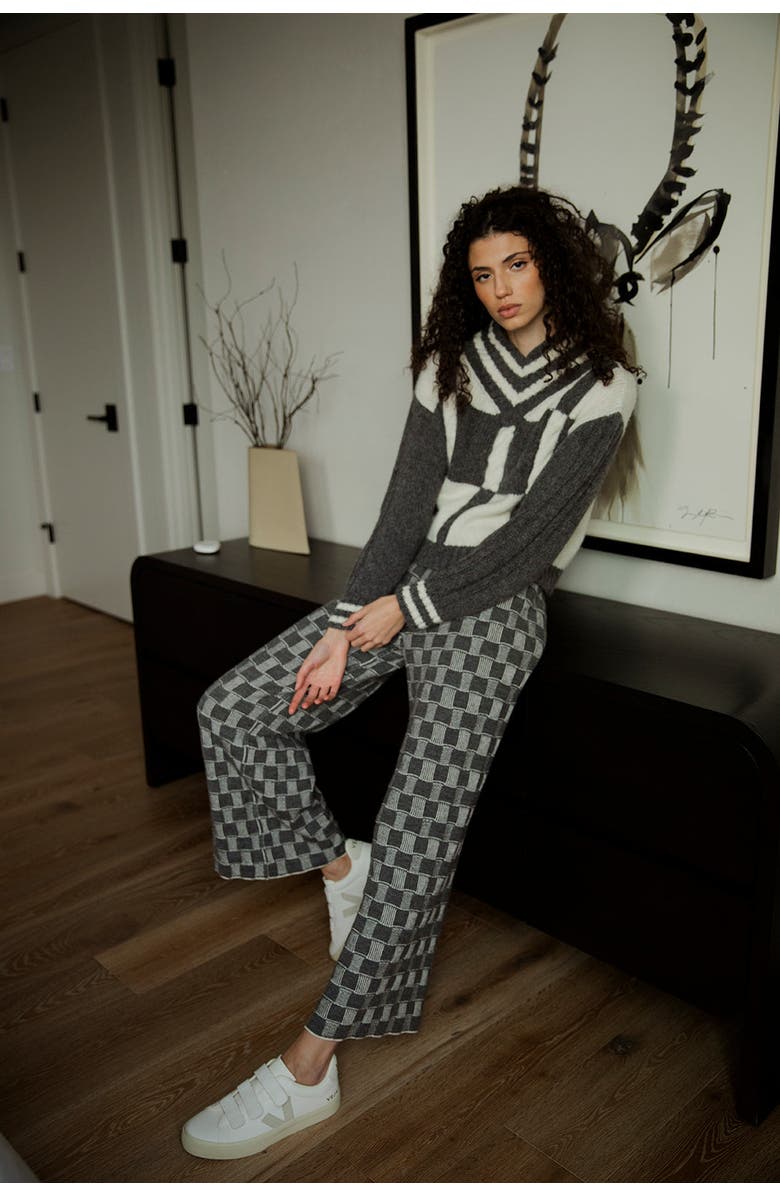 SSKEIN Kari Pullover, Alternate, color, Grey Ivory