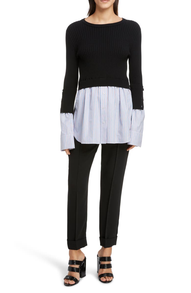 KENZO 2-in-1 Mixed Media Top, Alternate, color, 