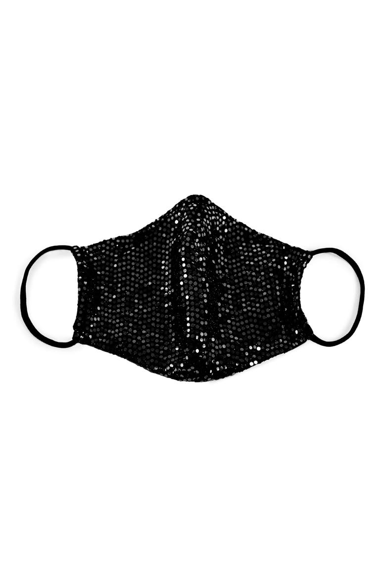 Mirrorball Adult Face Mask, Main, color, BLACK