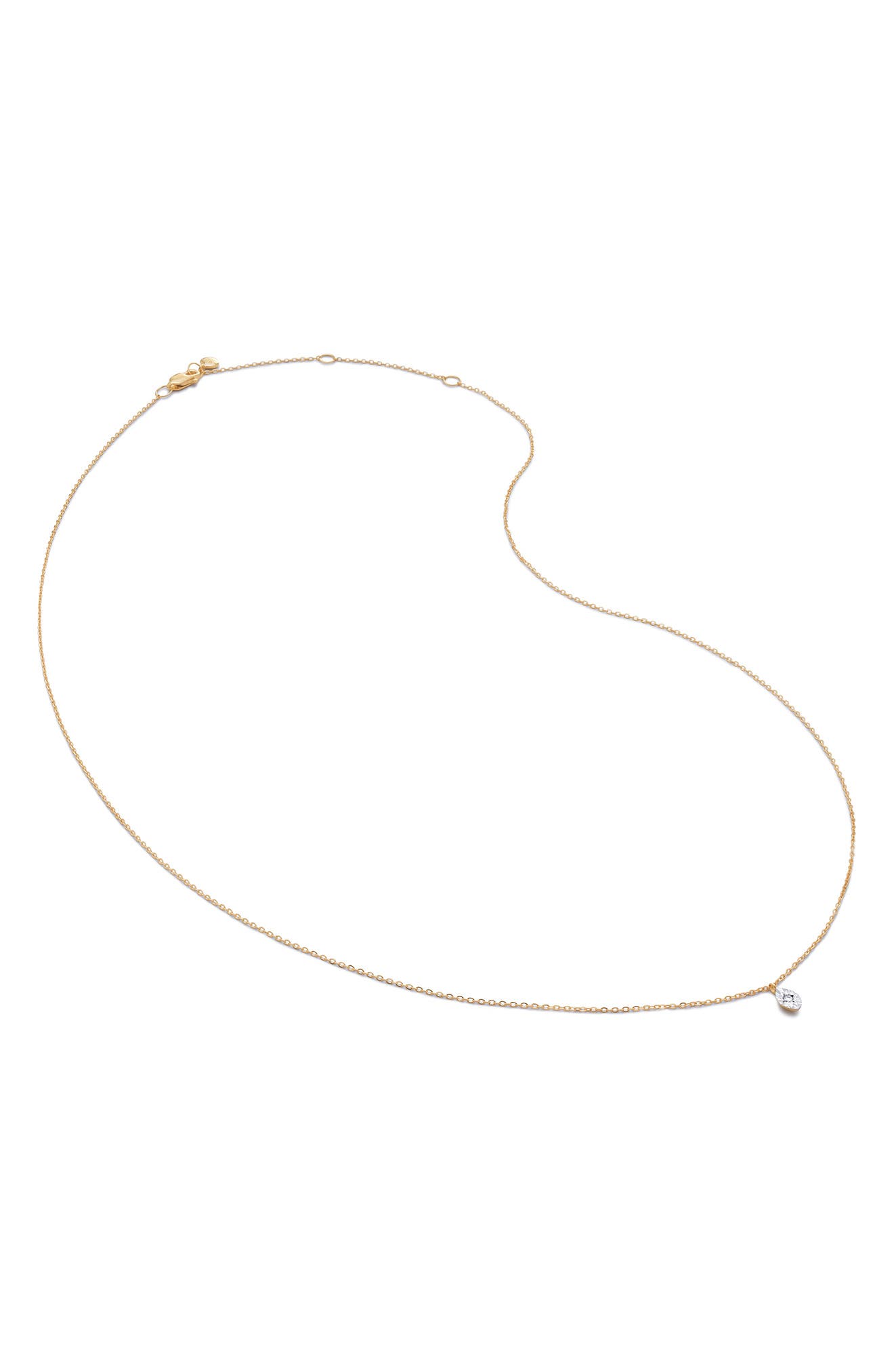 Monica Vinader Marquise Diamond Chain Bracelet