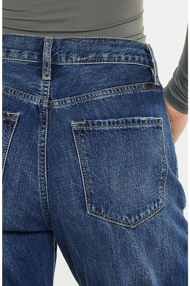 Finley Essentials High Rise Straight Leg Jeans, Alternate, color, Dark Wash