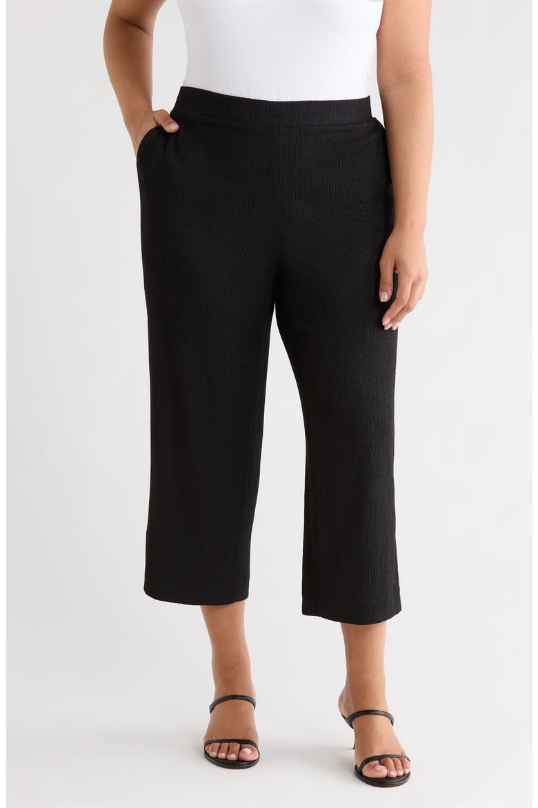 Crop Pull-On Pants, Main, color, ANNE BLACK