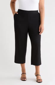 AK ANNE KLEIN Crop Pull-On Pants