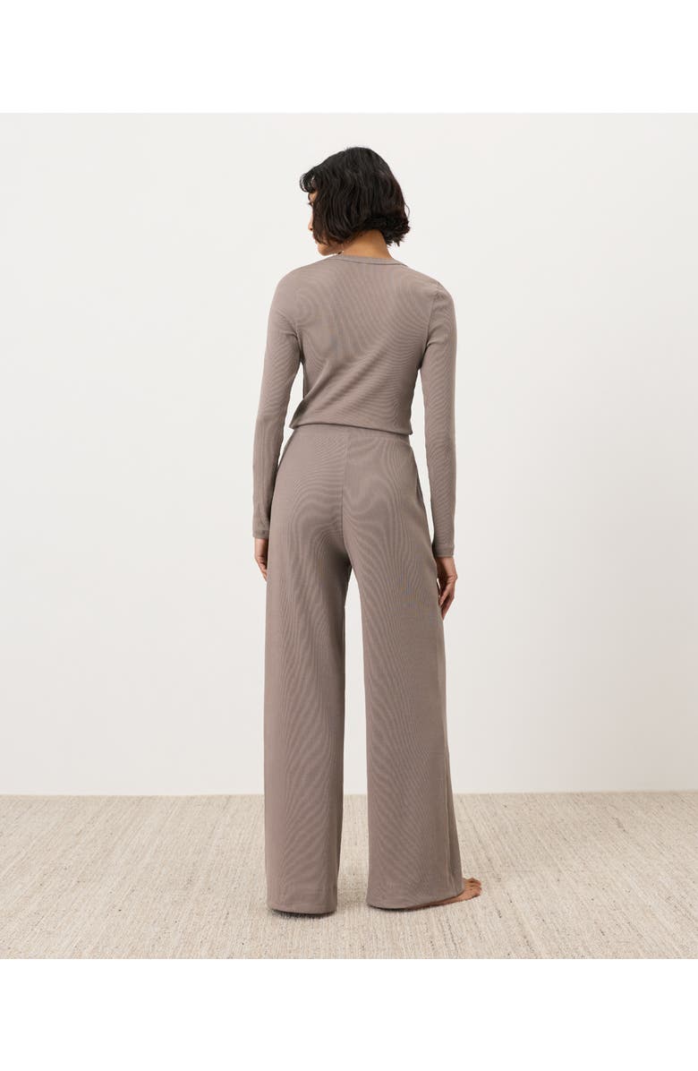 Pact Dream Rib Slim Henley Made With Organic Cotton, Alternate, color, Cinder