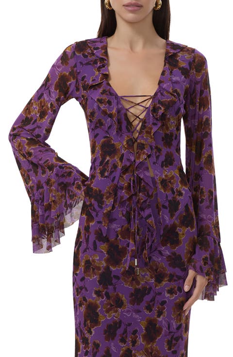 Cadence Floral Ruffle Top