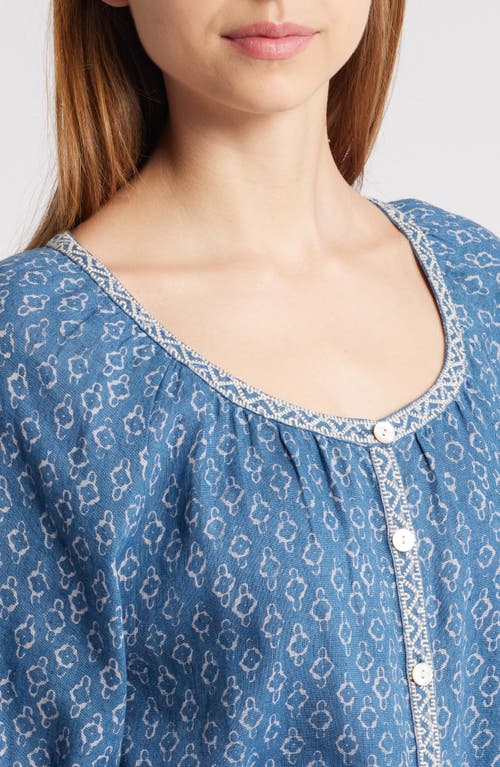 FAHERTY FAHERTY CARMEL LINEN BUTTON-UP MINIDRESS