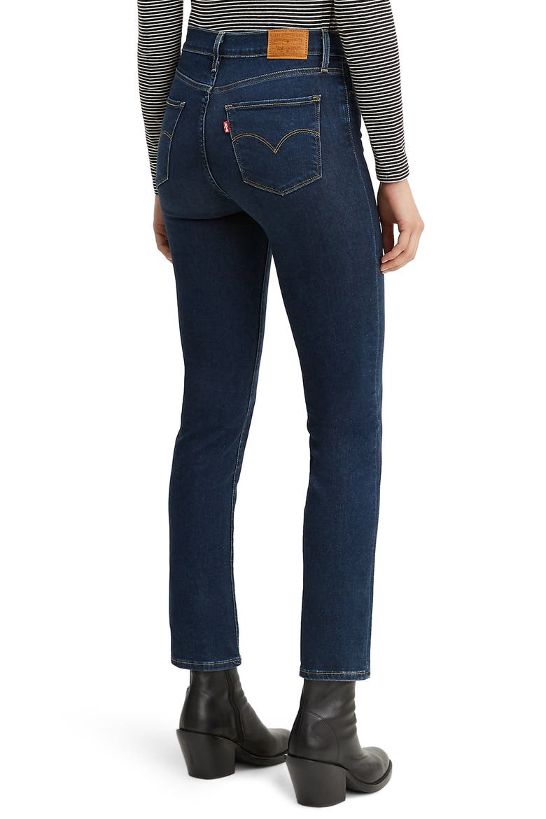 Levi's® 724™ High Waist Crop Straight Leg Jeans, Alternate, color, LONDON INDIGO