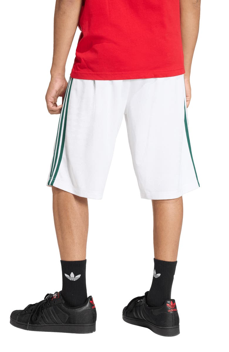 adidas The Shorts Roses Drawstring Soccer Shorts, Alternate, color, White/ Collegiate Green/