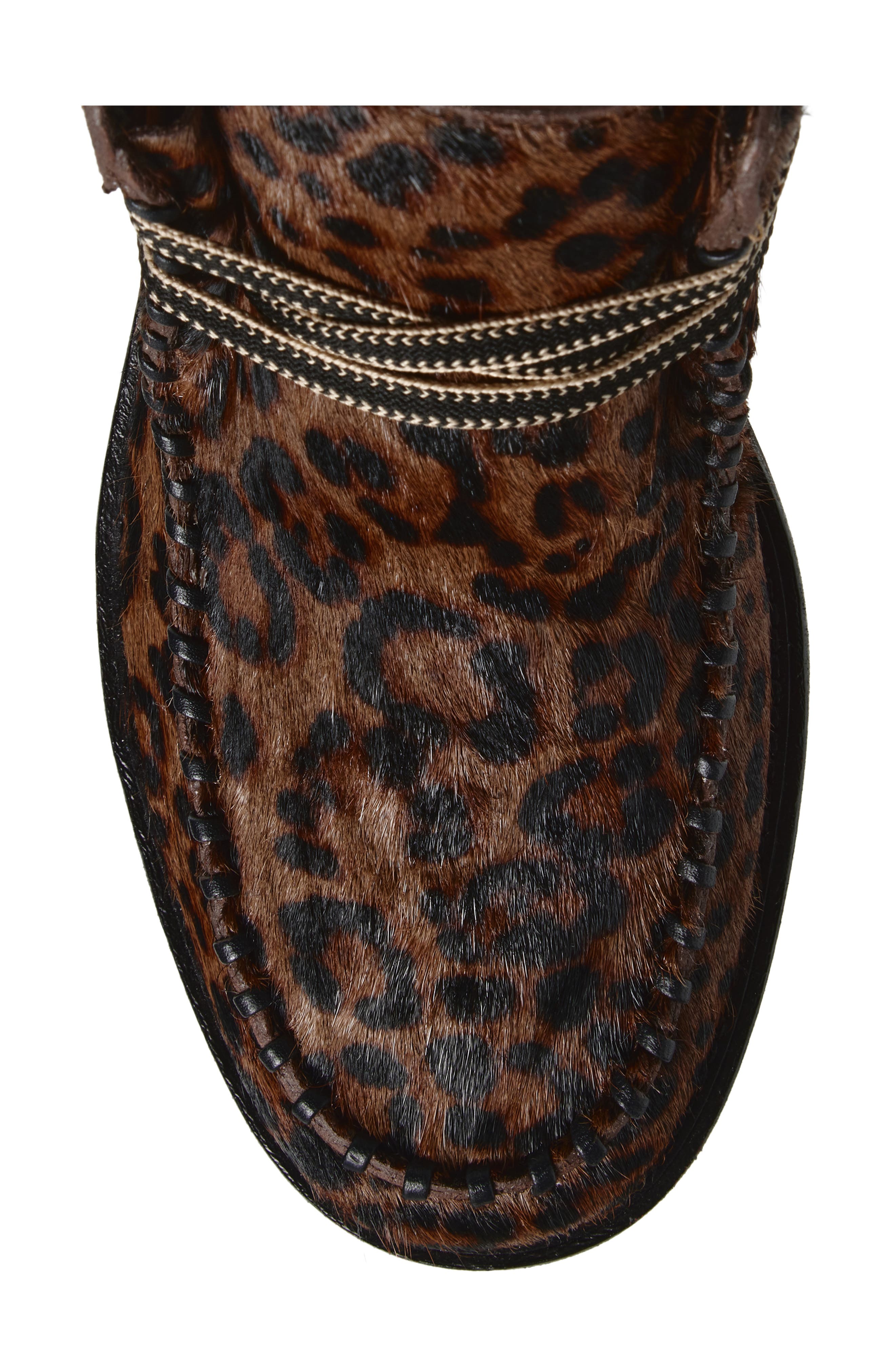rag & bone Cameron Genuine Calf Hair Lace-up Boot, Alternate, color, Leopard