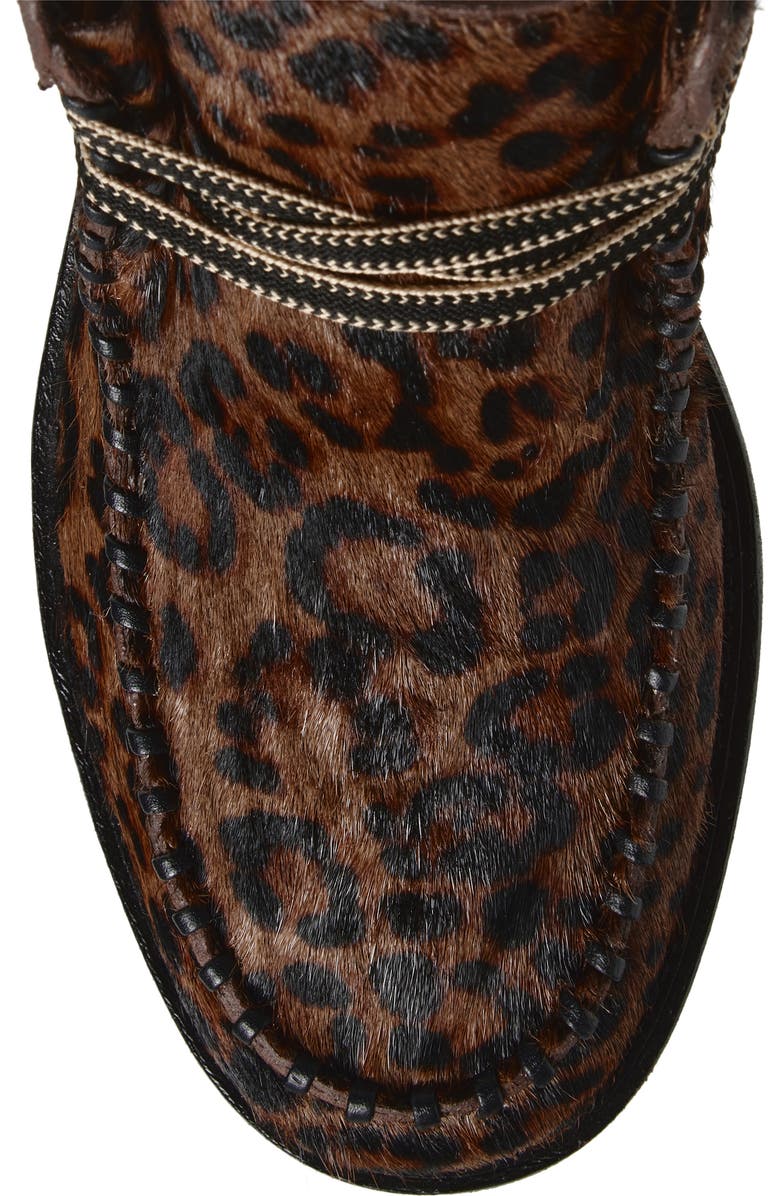 rag & bone Cameron Genuine Calf Hair Lace-up Boot, Alternate, color, Leopard