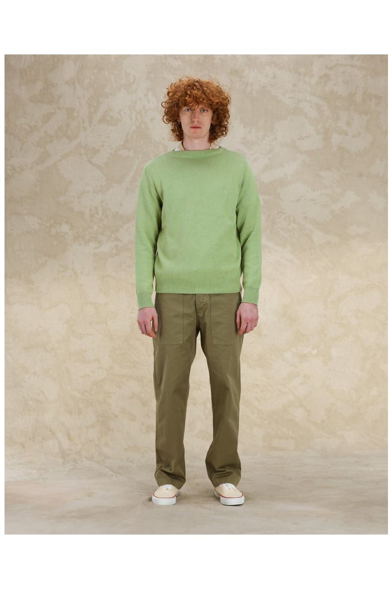 Noah Cotton Crewneck Sweater, Alternate, color, KIWI