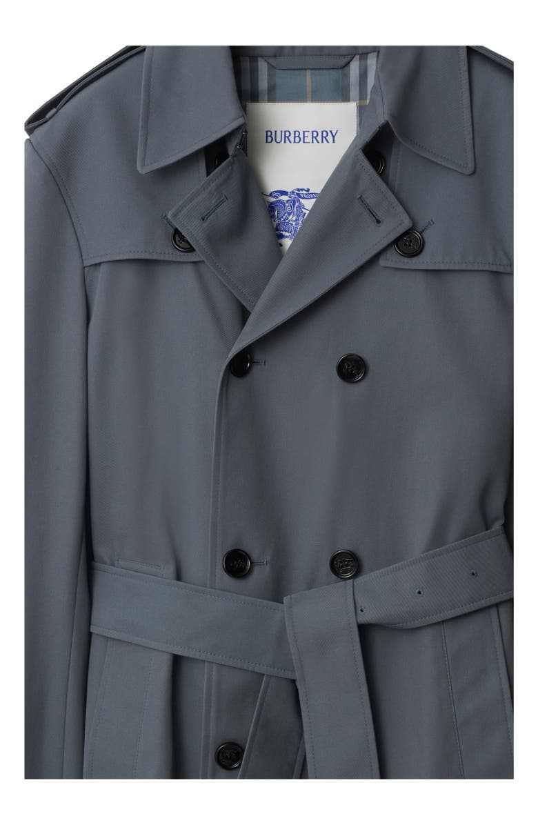 Burberry Short Gabardine Trench Coat, Alternate, color,