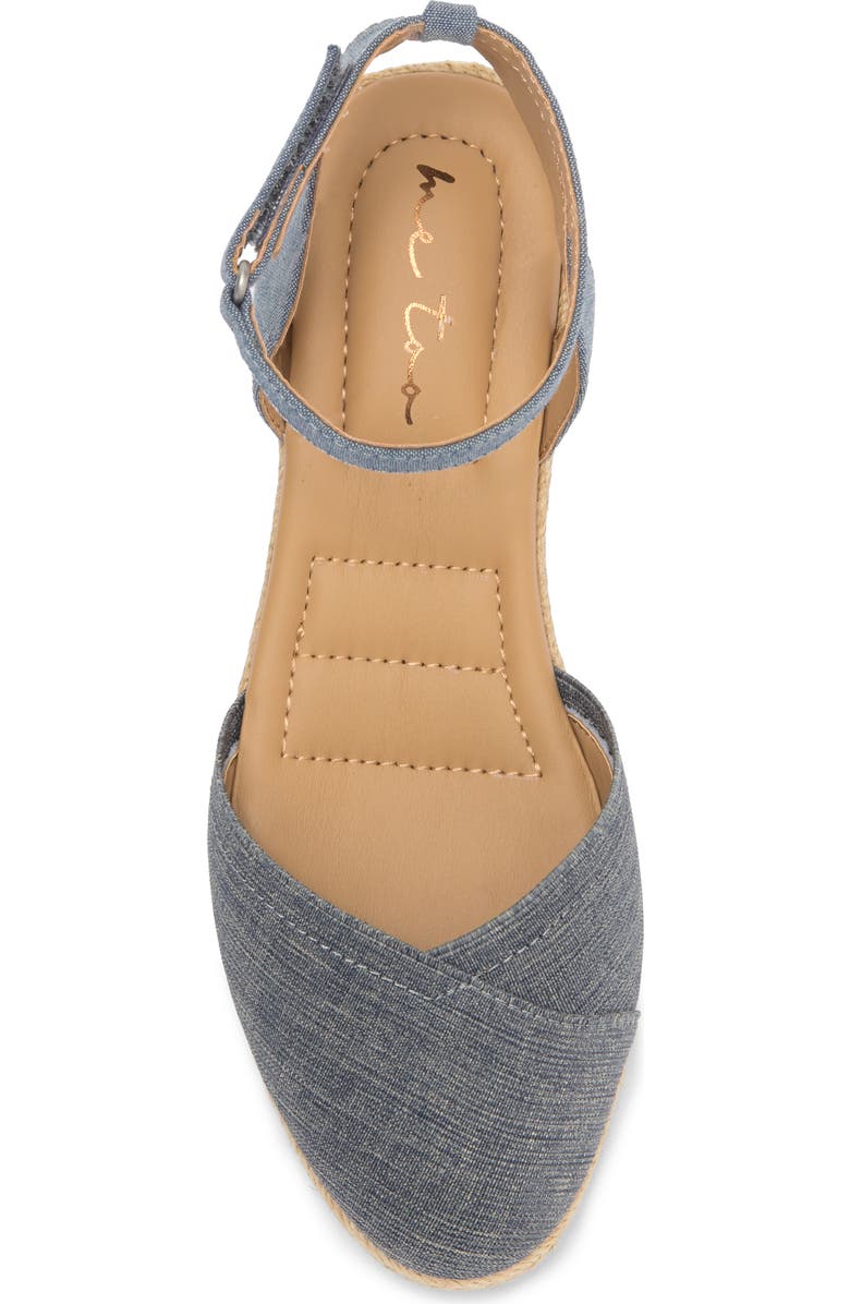 Me Too Niya Espadrille Wedge Sandal, Alternate, color, Chambray