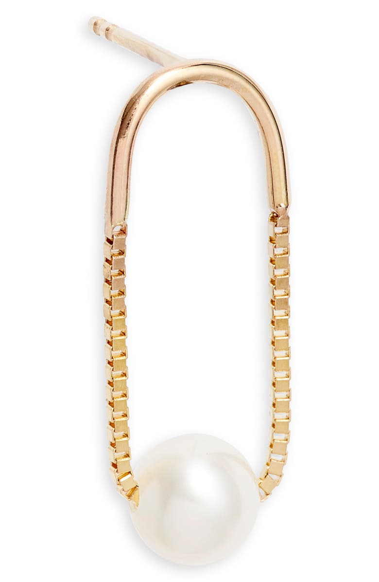 Poppy Finch Crescent Pearl Drop Earrings, Alternate, color,