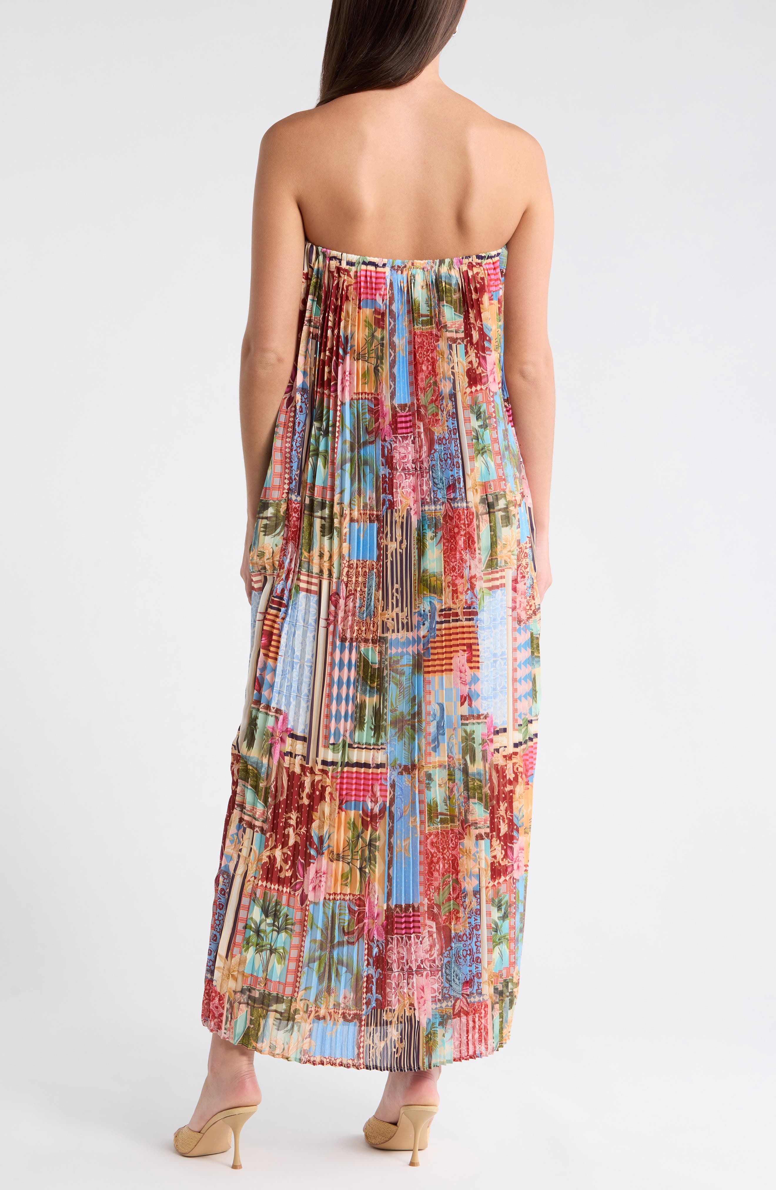 Melani Tropical Isabela Pleated Maxi Dress - image 2
