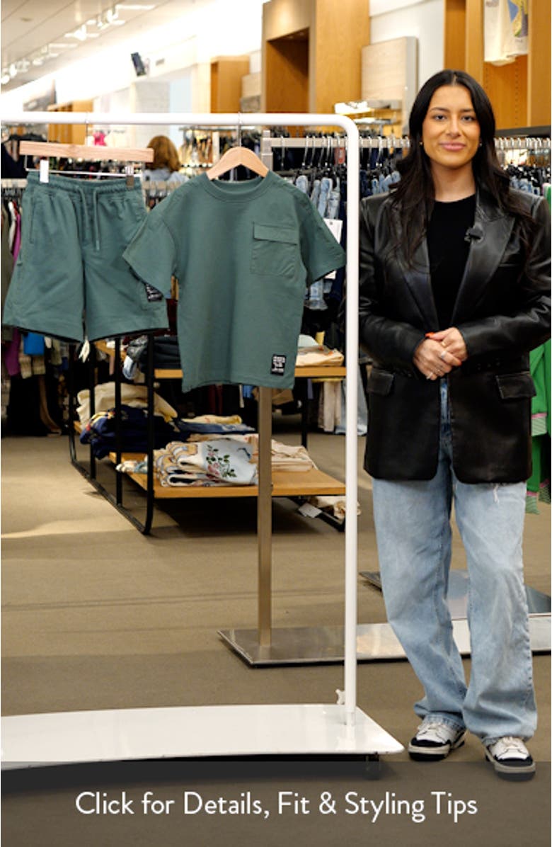 Kids' Utility Cotton T-Shirt & Shorts Set, sales video thumbnail