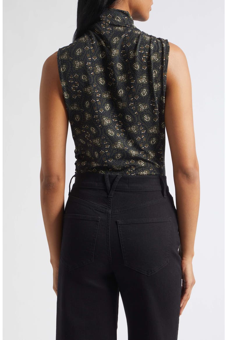 Mylie Mock Neck Sleeveless Top, Alternate, color, BLACK MULTI