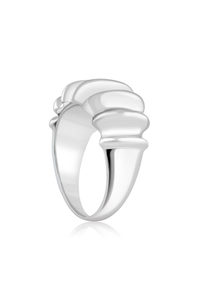 Polished Textured Ring, Alternate, color, SILVER