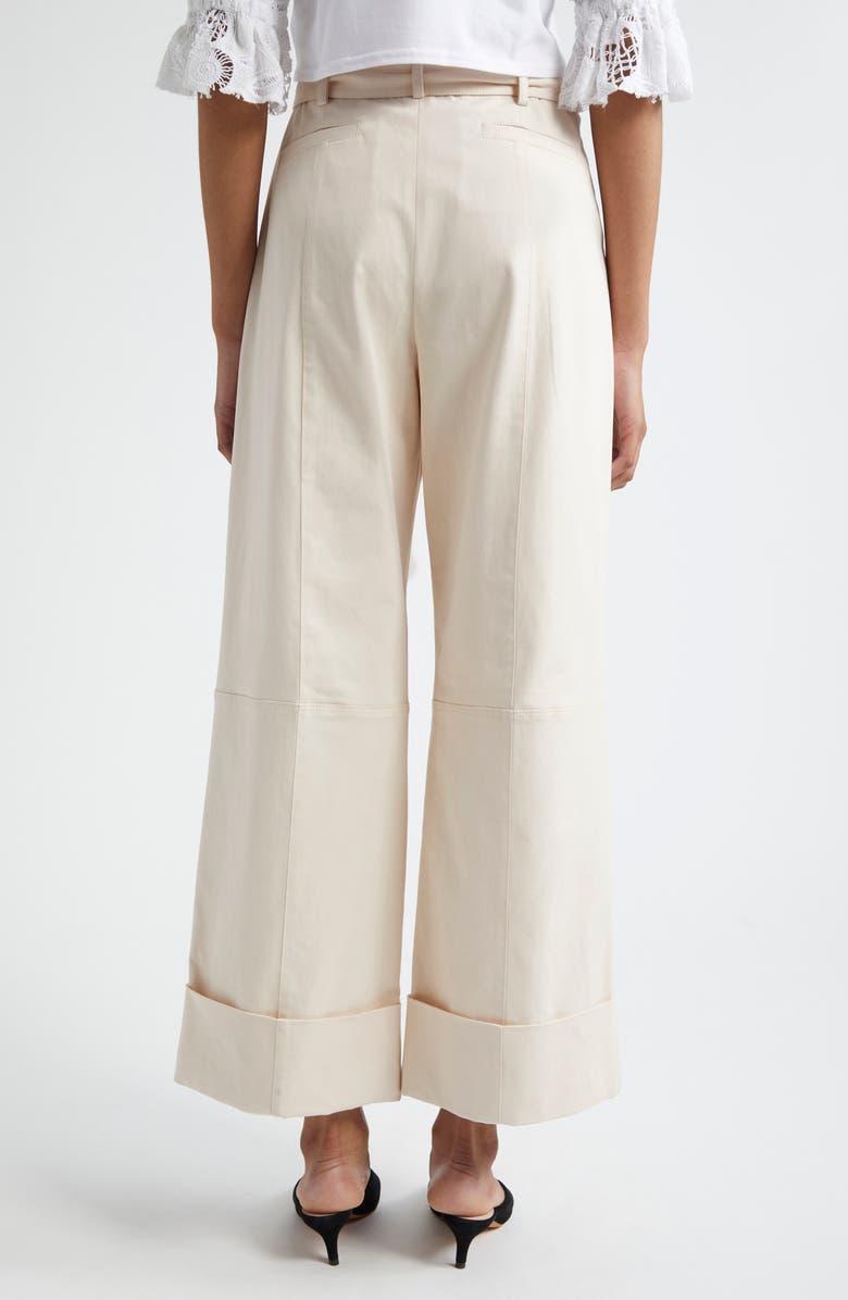 Cinq à Sept Winona Double Belt Stretch Brushed Cotton Twill Pants, Alternate, color,