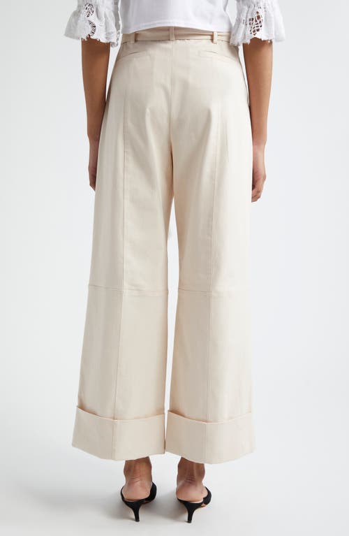 Cinq À Sept Cinq A Sept Winona Brushed Twill Pants In Oat Milk