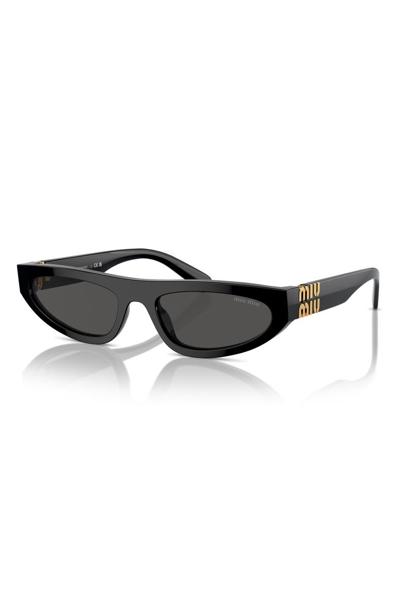 Miu Miu 56mm Irregular Sunglasses, Alternate, color, 