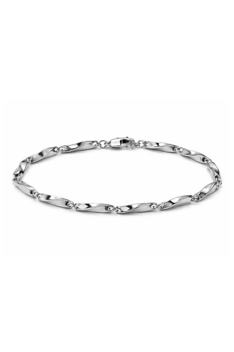 Twisted Link Bracelet, Main, color, SILVER