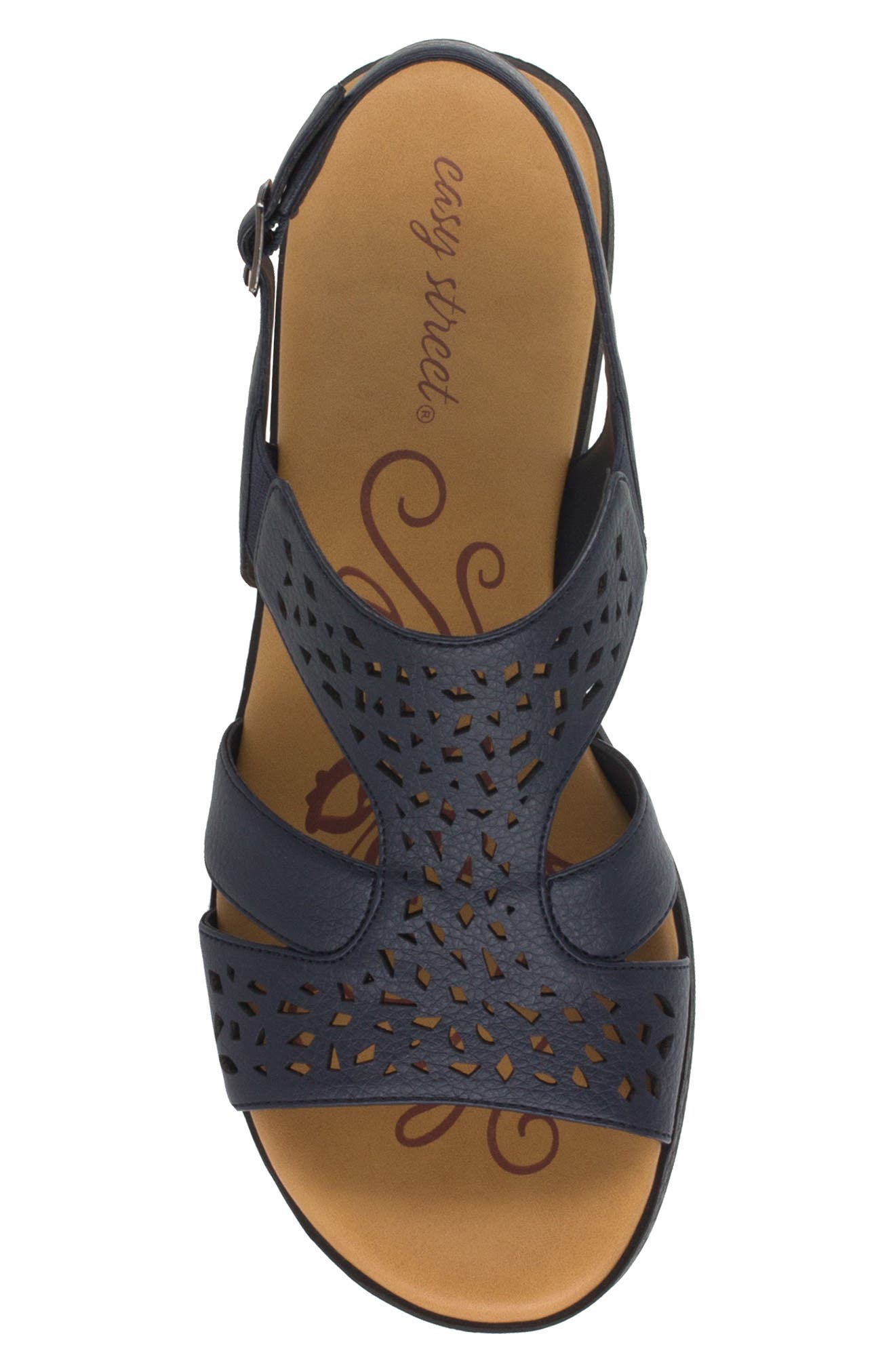 EASY STREET Bolt Sandal, Alternate, color, Navy