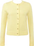 HOUSE OF CB Signature Lemon Merino Wool Blend Cardigan