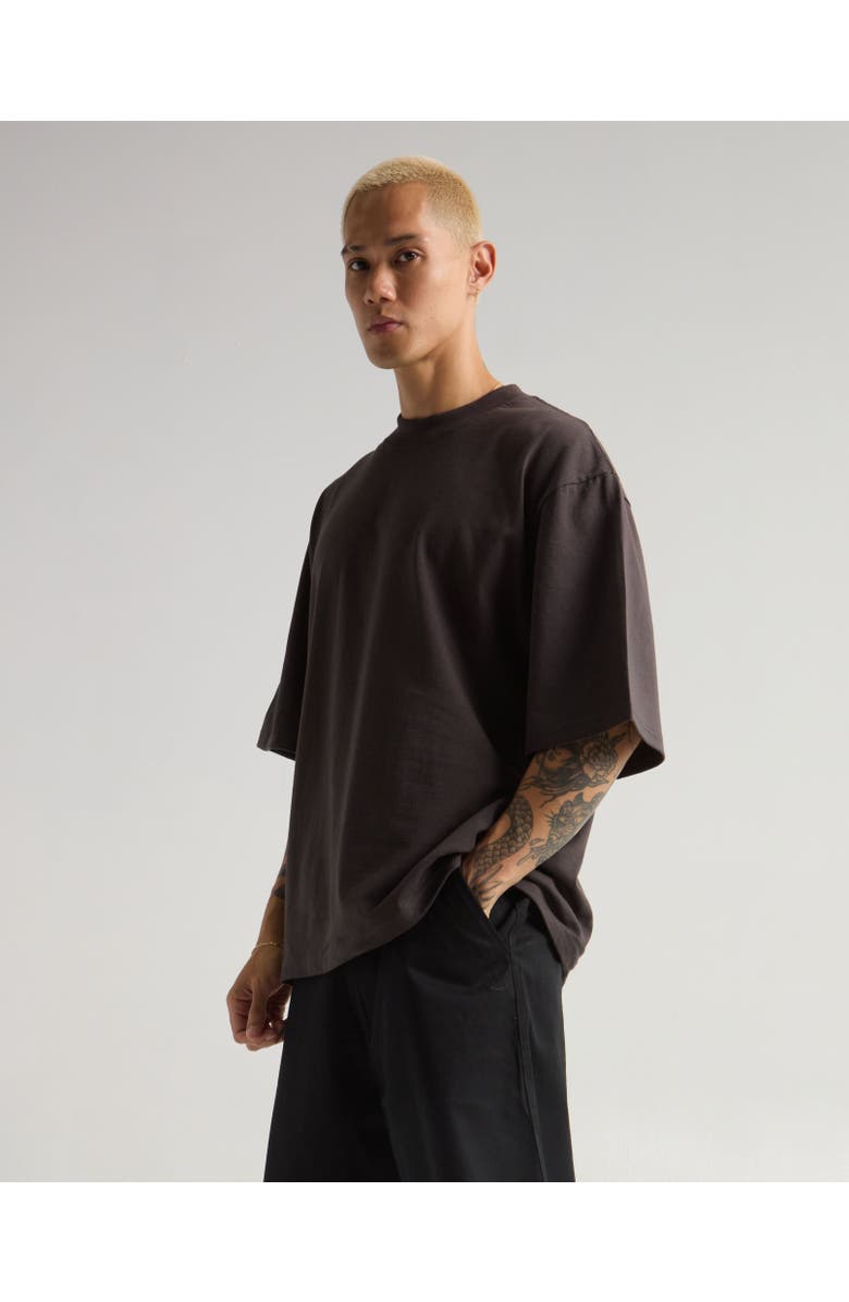 Shaka Wear Heavyweight Oversize Tee, Alternate, color, Off Black
