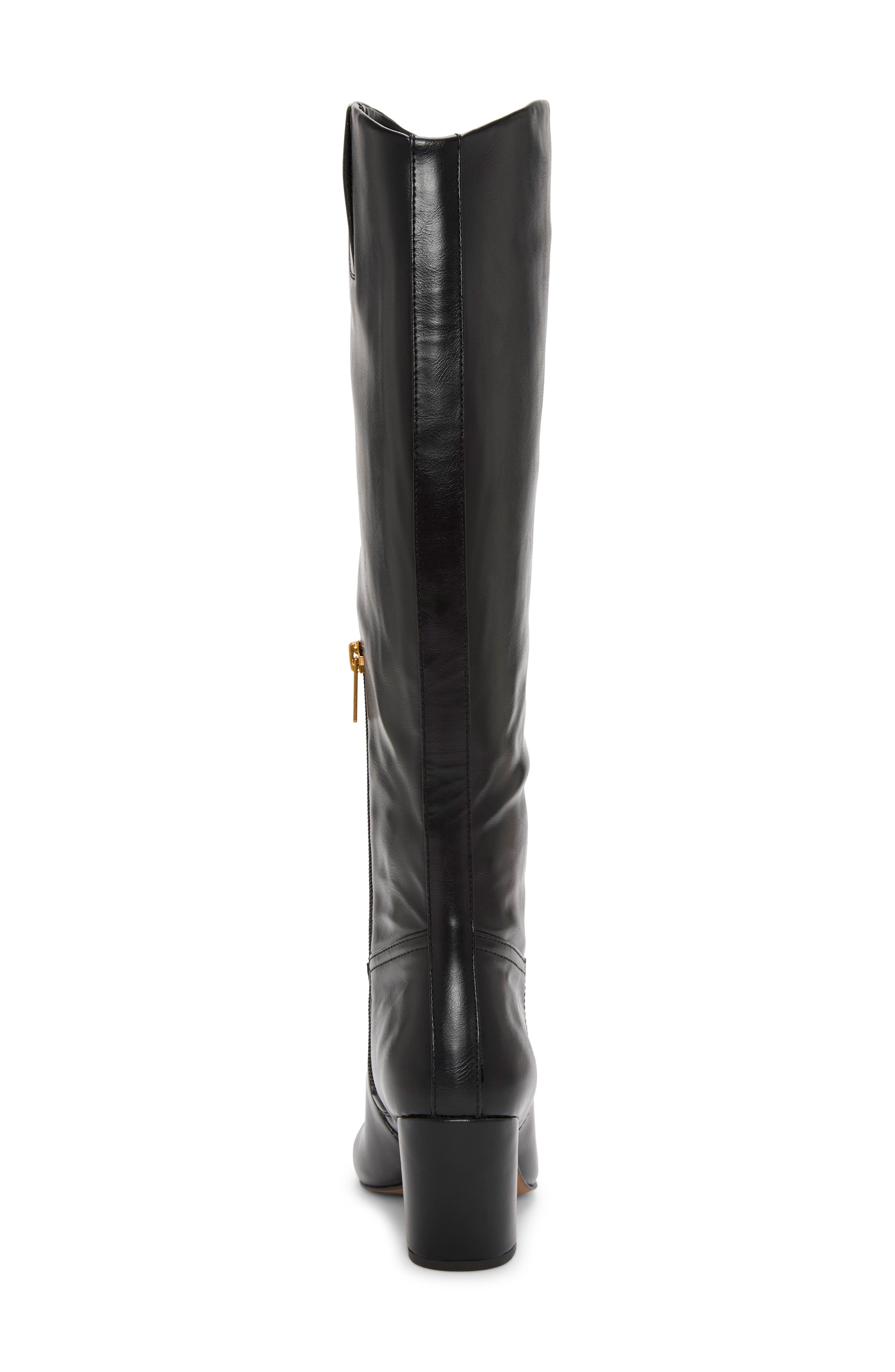 Vince Camuto Cristen Knee High Boot, Alternate, color, Black Suave Calf Pu