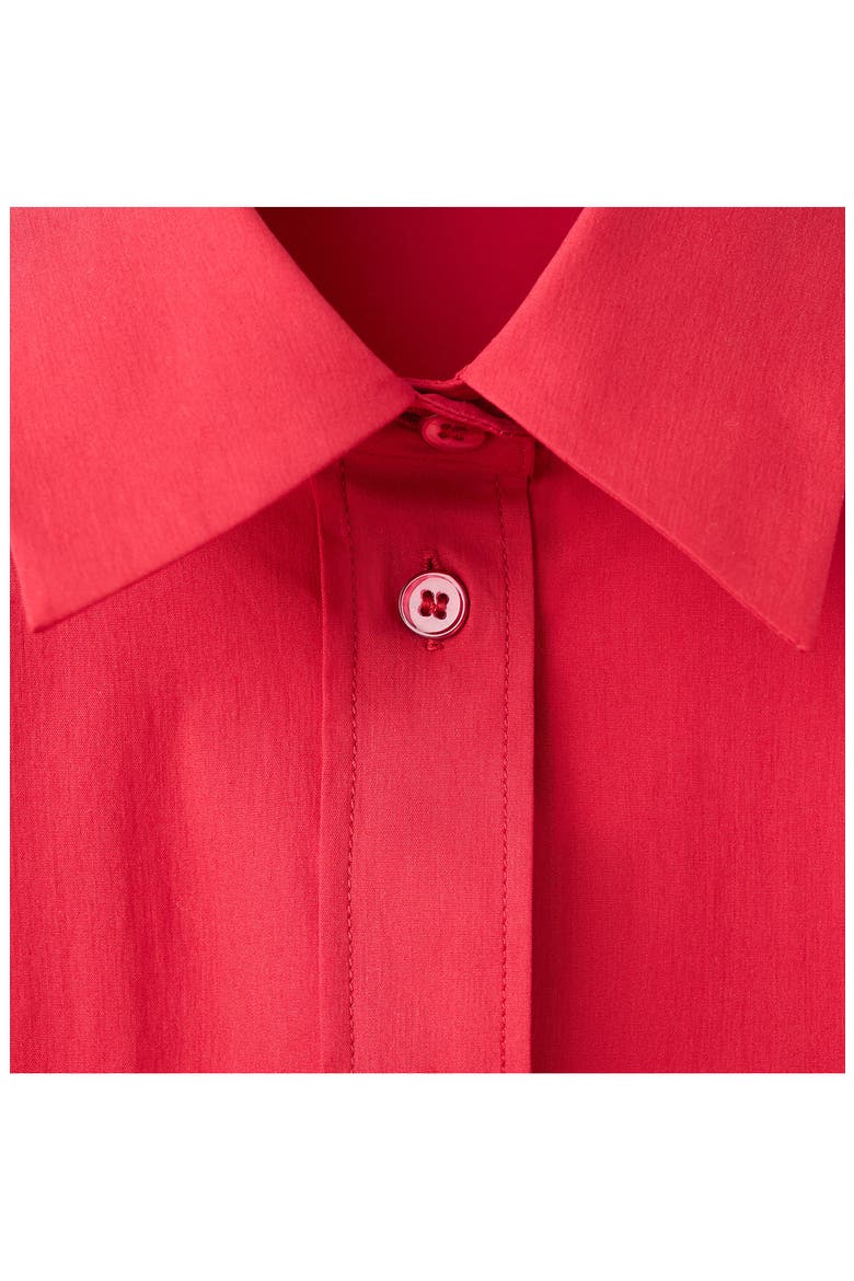 Starring Hailey Bieber Juanes Button-Up Shirt, Alternate, color, RED