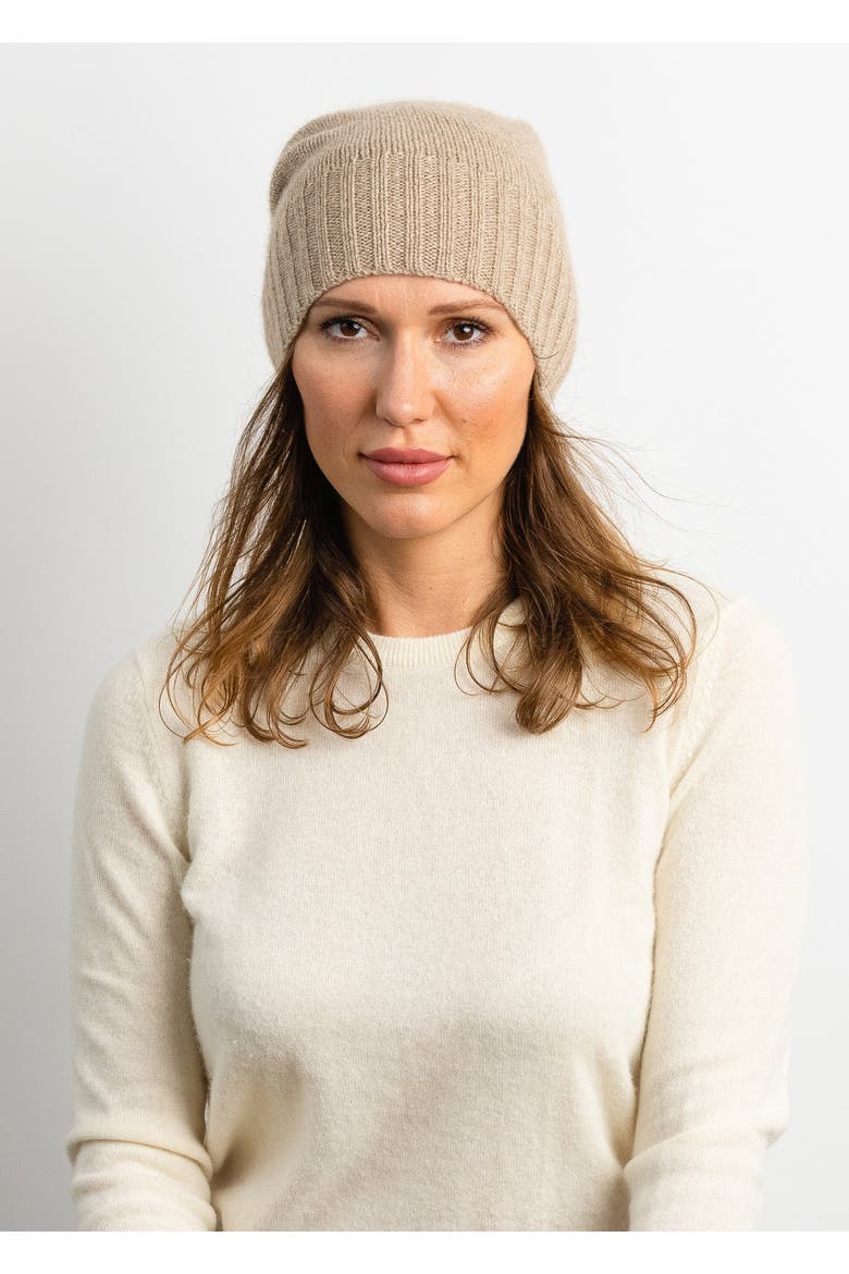 Classic Cashmere Slouch Hat, Alternate, color, Taupe