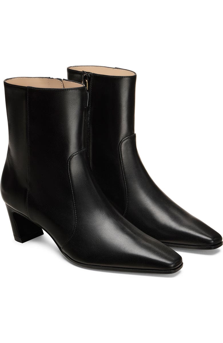 Stuart Weitzman Stassi Zip Bootie 50, Alternate, color, Black