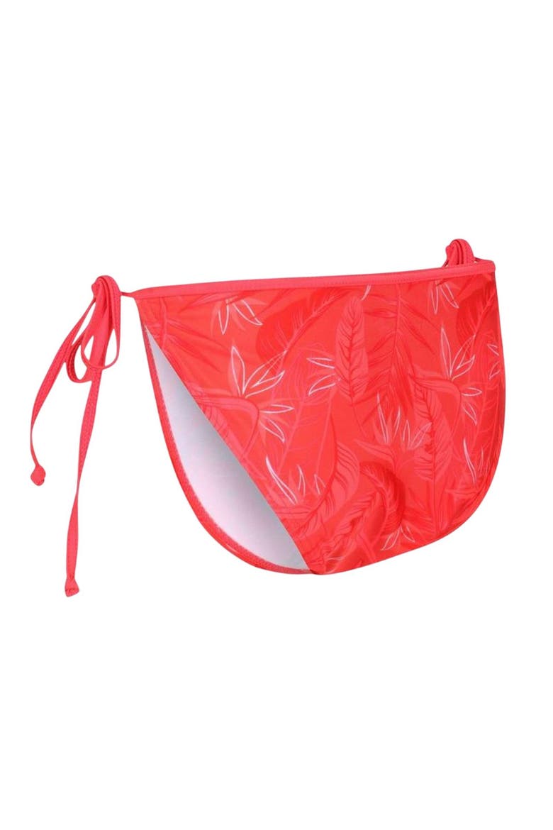 Aceana Leaves String Bikini Bottoms, Alternate, color, Red Sky