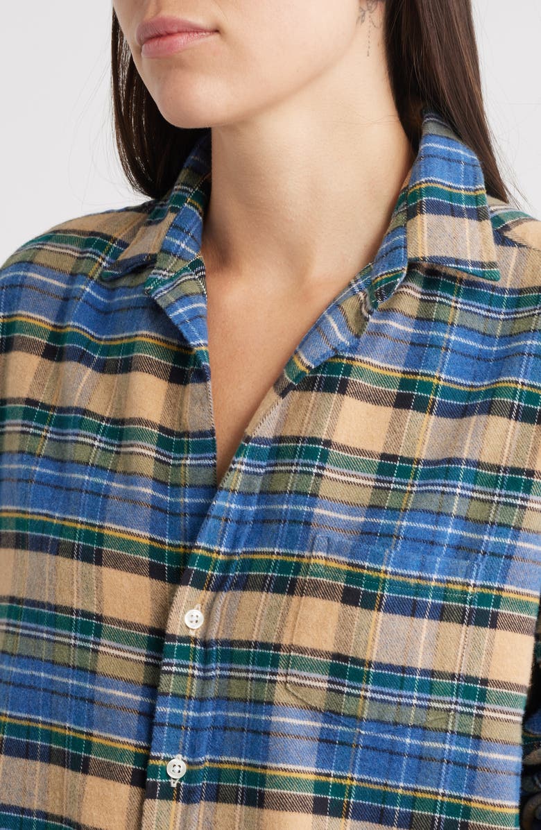 Frank & Eileen Plaid Relaxed Fit Cotton Button-Up Shirt, Alternate, color, Brown Green White Plaid